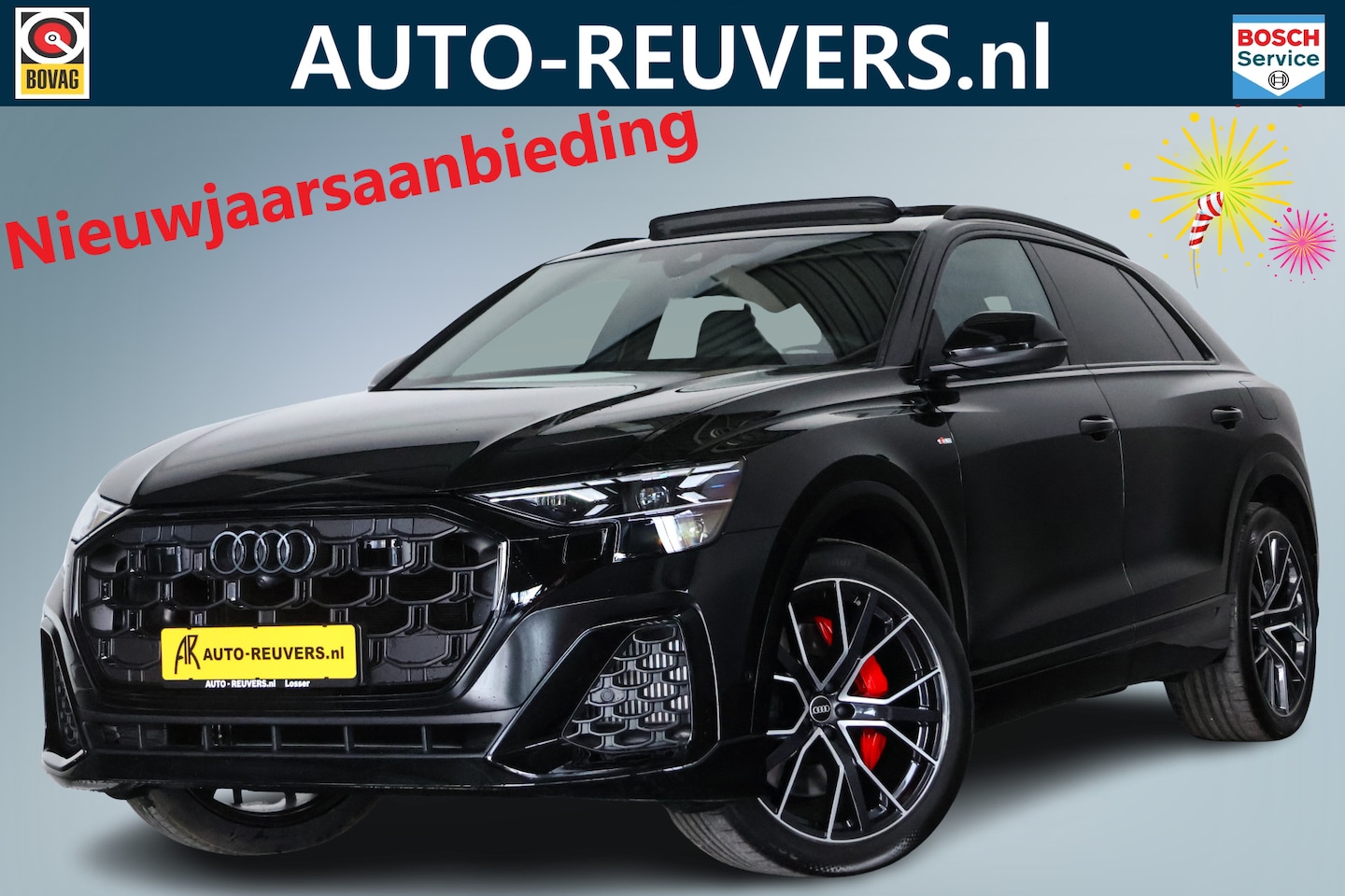 Audi Q8 - 55 TFSI e quattro S-Line Pro Panorama / Opendak / B&O / HUD / ACC / Luchtvering / Trekhaak - AutoWereld.nl