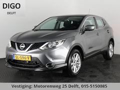 Nissan Qashqai - 1.2 ACENTA AUTOMAAT CLIMA. CRUISE 100% ONDERHOUDEN AUTOMATISCHE AIRCO. CRUISE. HOOGZITTER