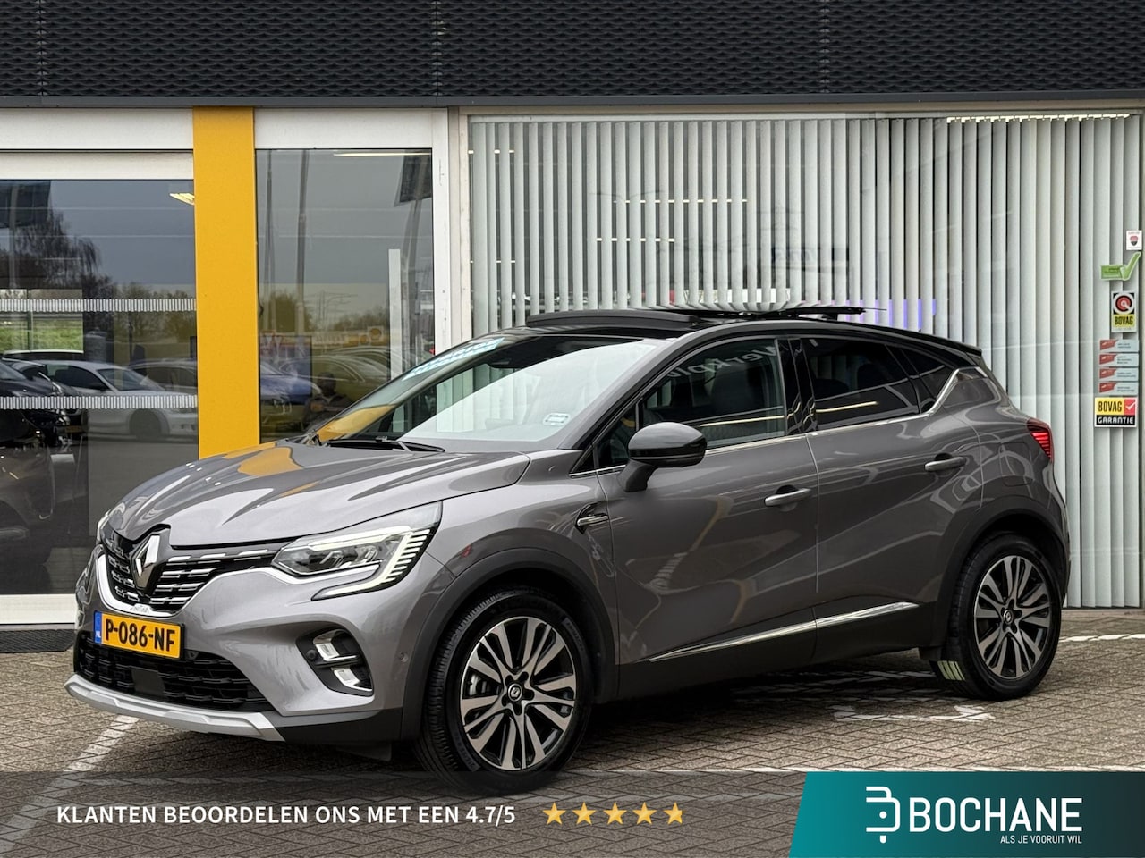 Renault Captur - 1.6 E-Tech Plug-in Hybrid 160 Initiale Paris | Glazen schuif-kantel dak | Leer | Stoel & s - AutoWereld.nl