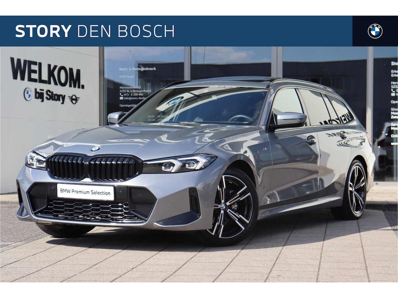 BMW 3-serie Touring - 318i M Sport Automaat / Panoramadak / Trekhaak / Sportstoelen / Achteruitrijcamera / Comfo - AutoWereld.nl