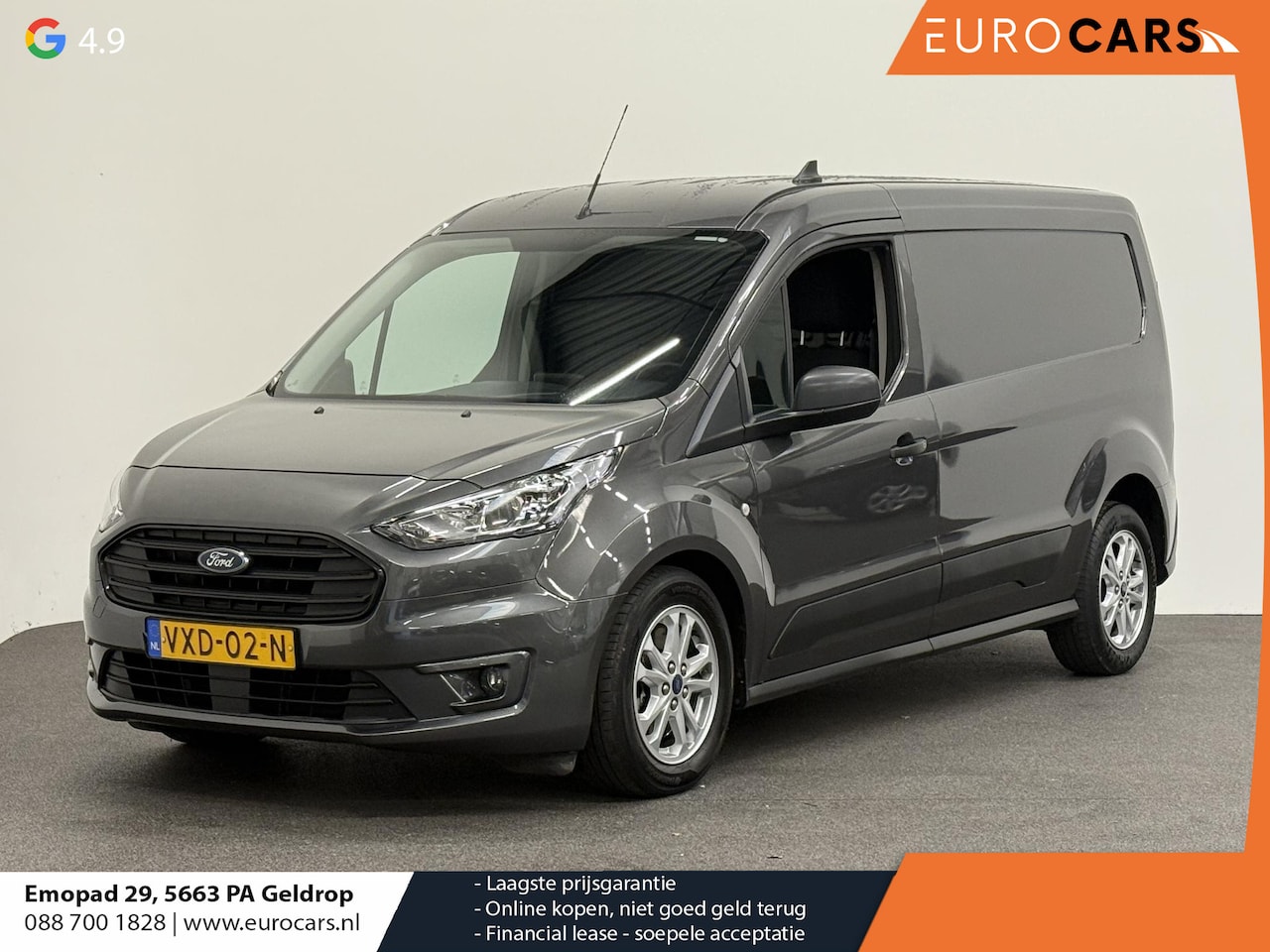 Ford Transit Connect - 1.5 EcoBlue L2 Trend Automaat Navi Airco PDC Achter Cruise Control 3Zits Camera DAB+ - AutoWereld.nl