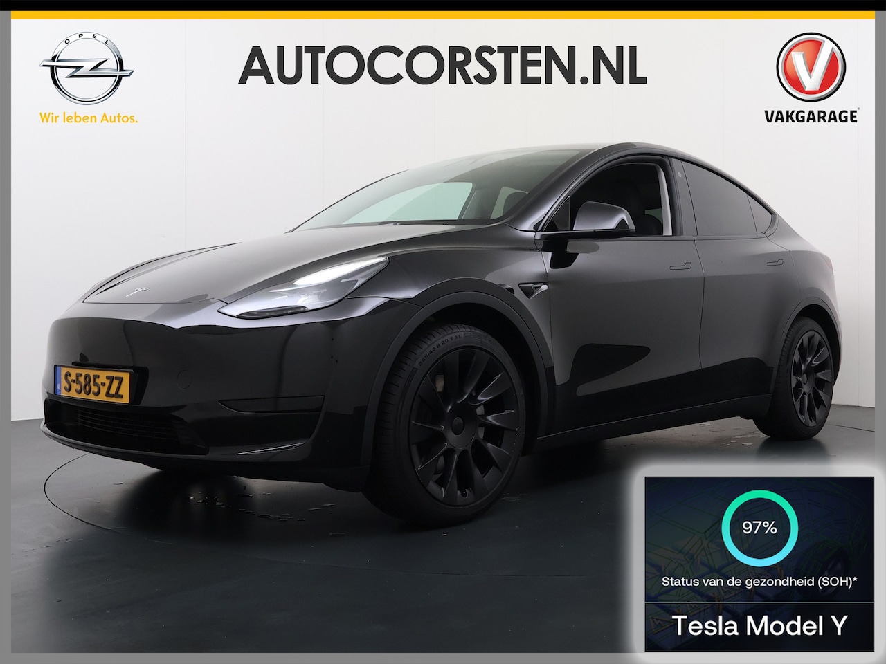 Tesla Model Y - LFP-Accu SOH 97% Leder Lmv 20" Warmtepomp Camera's Panormadak Adap.Cruise Navi RWD Ecc Aut - AutoWereld.nl