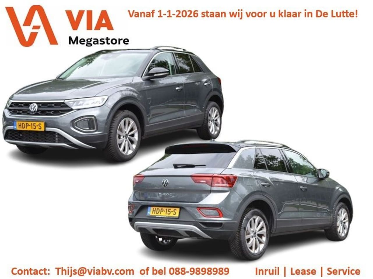 Volkswagen T-Roc - 1.5 TSi Style | Navi | Camera | ACC | Climate | Stoelverw - AutoWereld.nl