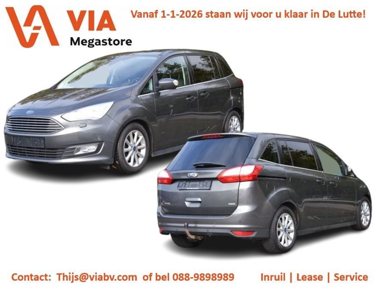 Ford C-Max - 1.0 EcoBoost Titanium | Trekhaak | Carplay | Cruise - AutoWereld.nl