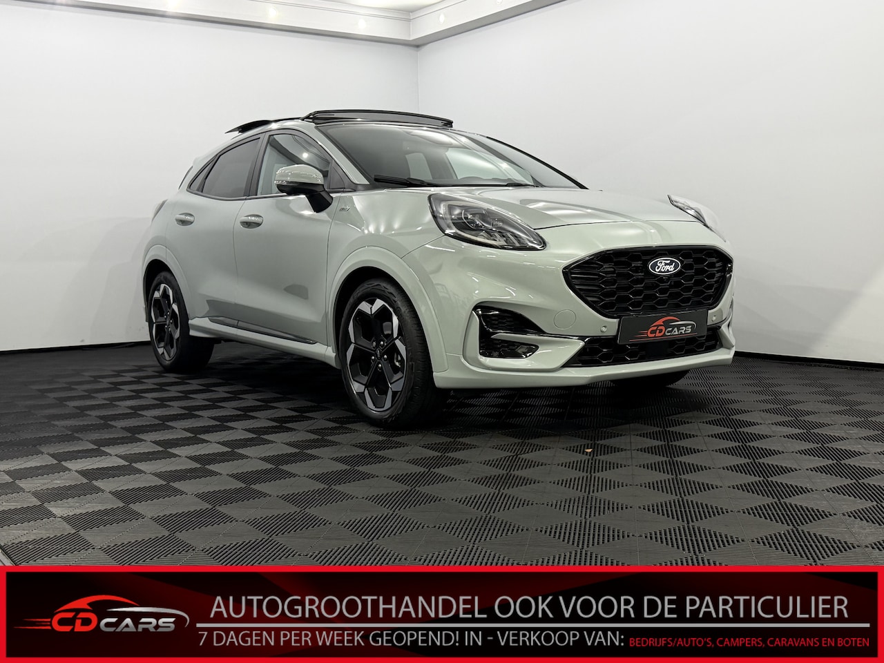 Ford Puma - 1.0 EcoBoost Hybrid ST-Line X Pano, Half leder, Camera, Winterpakket, Elektrische achterkl - AutoWereld.nl