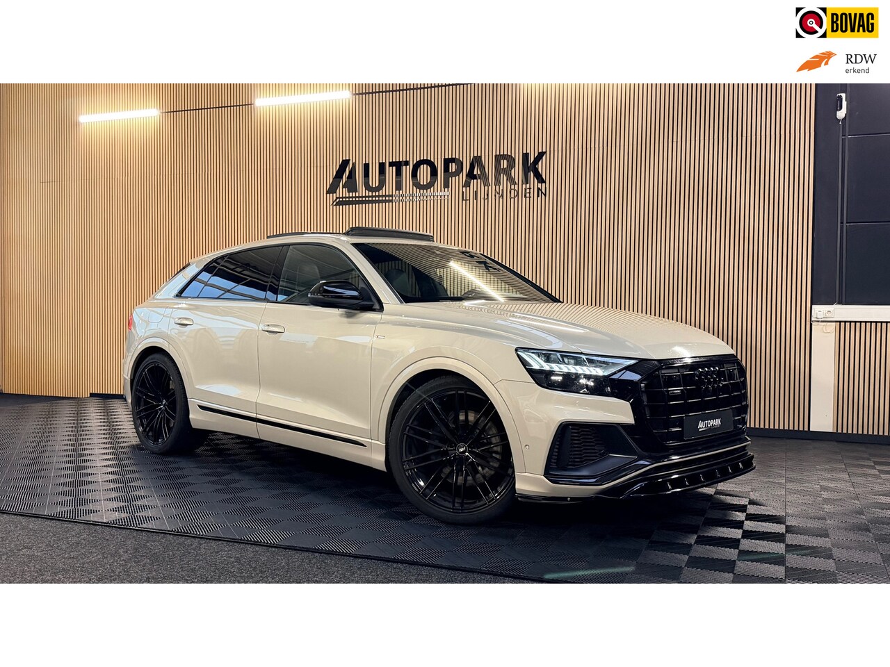 Audi Q8 - 55 TFSI e quattro |3X S Line|ABT|PANO|SOFTCLOSE|B&O|360CAM|DEALER ONDERHOUDEN| LUCHTVERING - AutoWereld.nl