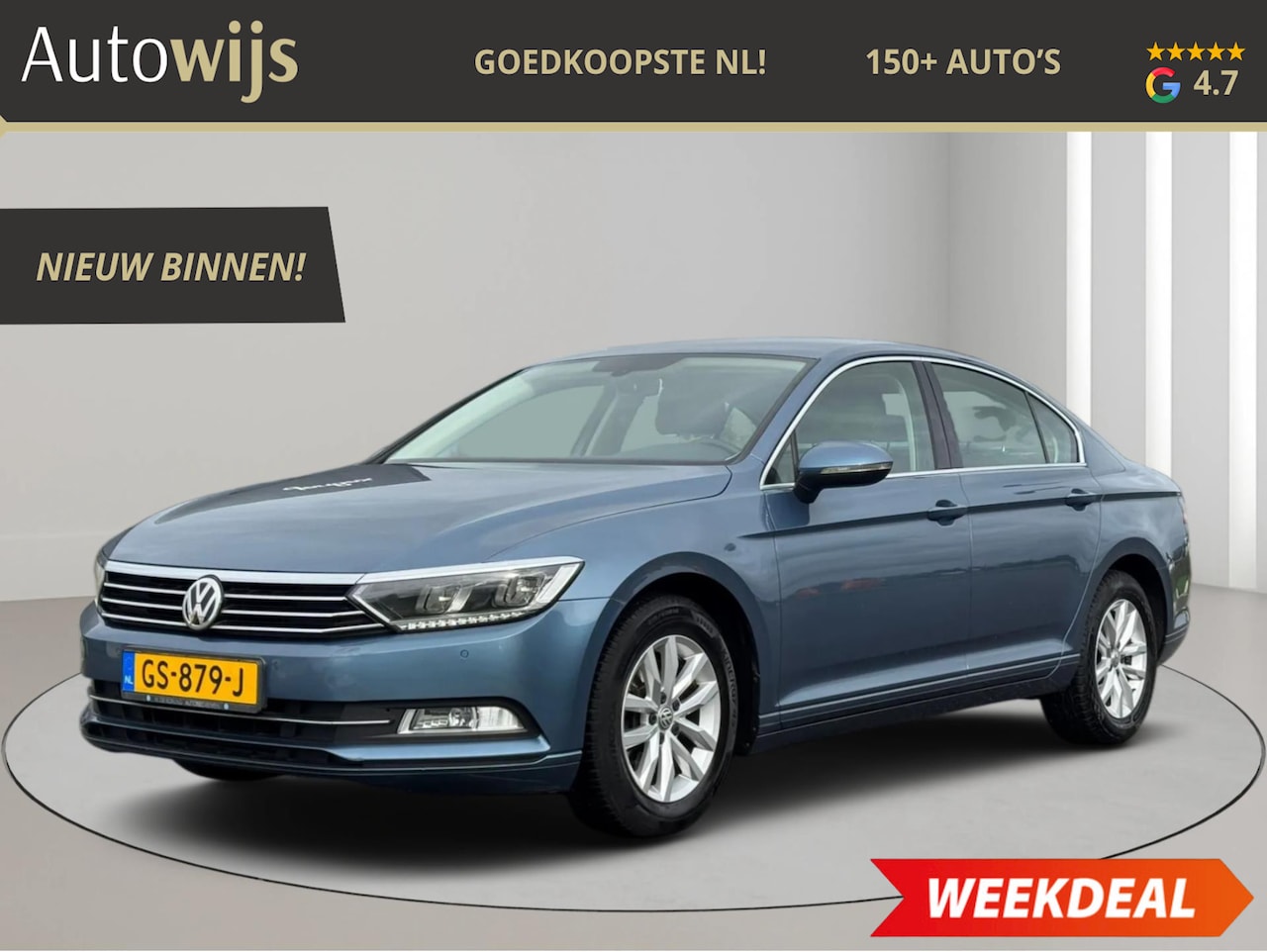 Volkswagen Passat - 1.4 TSI Comfortline|LED|PDC|Trekhaak|NAVI|NL AUTO - AutoWereld.nl
