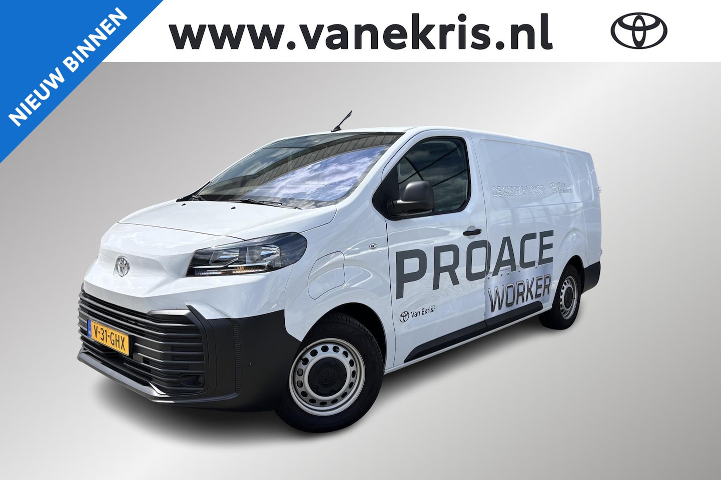 Toyota ProAce Electric Worker - Challenger Extra Range Long L2 75 kWh, Apple Carplay / Android Auto, Parkeersensoren achte - AutoWereld.nl