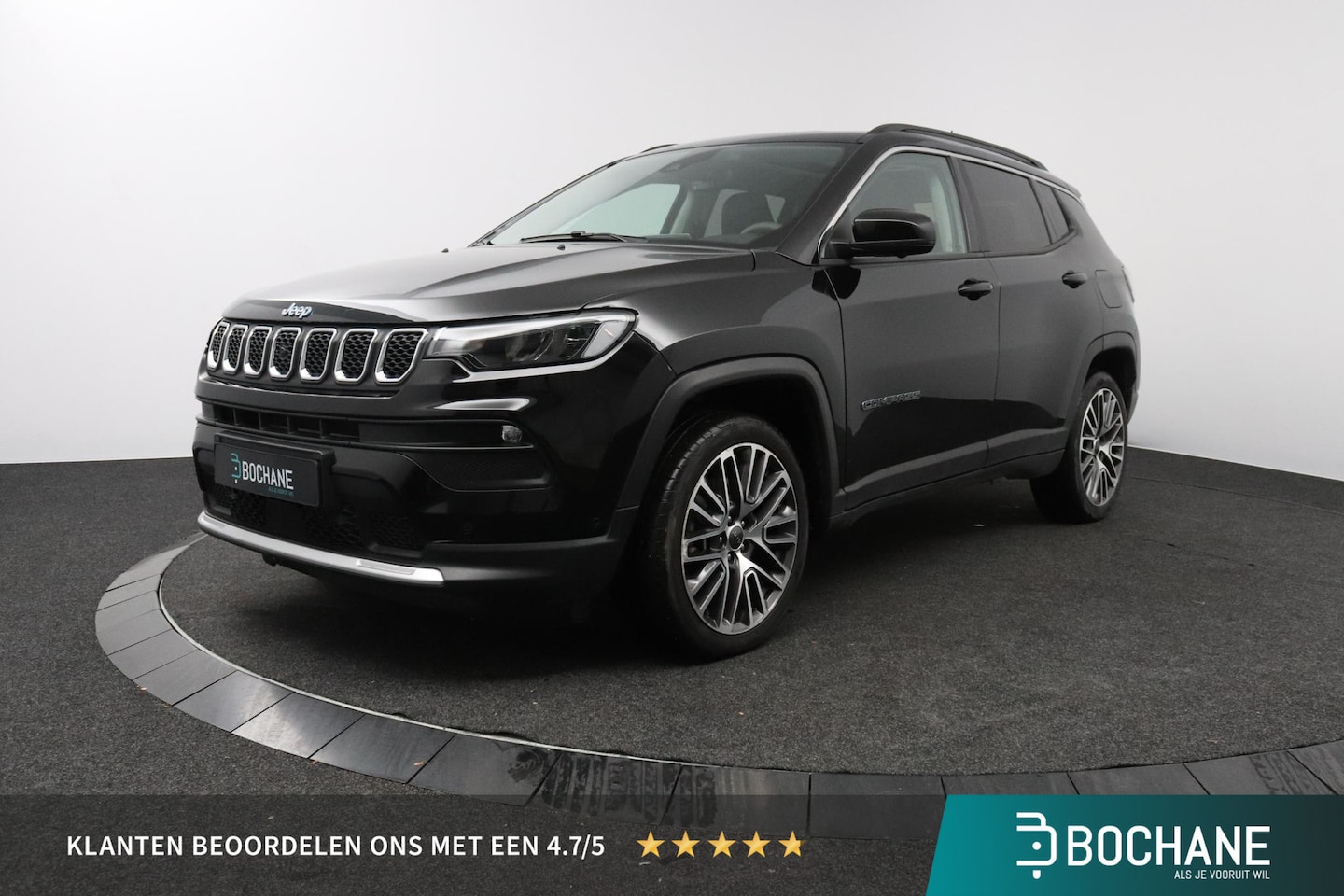 Jeep Compass - 4xe 190 Plug-in Hybrid Electric Limited Lease Ed. | Panoramadak | 19" Velgen | 360 Camera - AutoWereld.nl