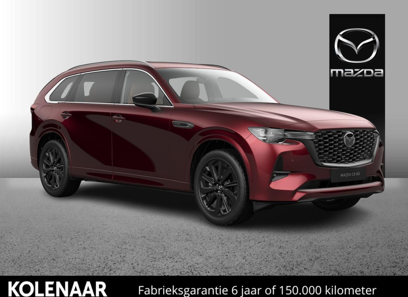 Mazda CX-80 - 2.5 e-Sky PHEV 327 AWD Homura Business Edition - Tan Captain Seat Pack/Maart leverbaar - AutoWereld.nl