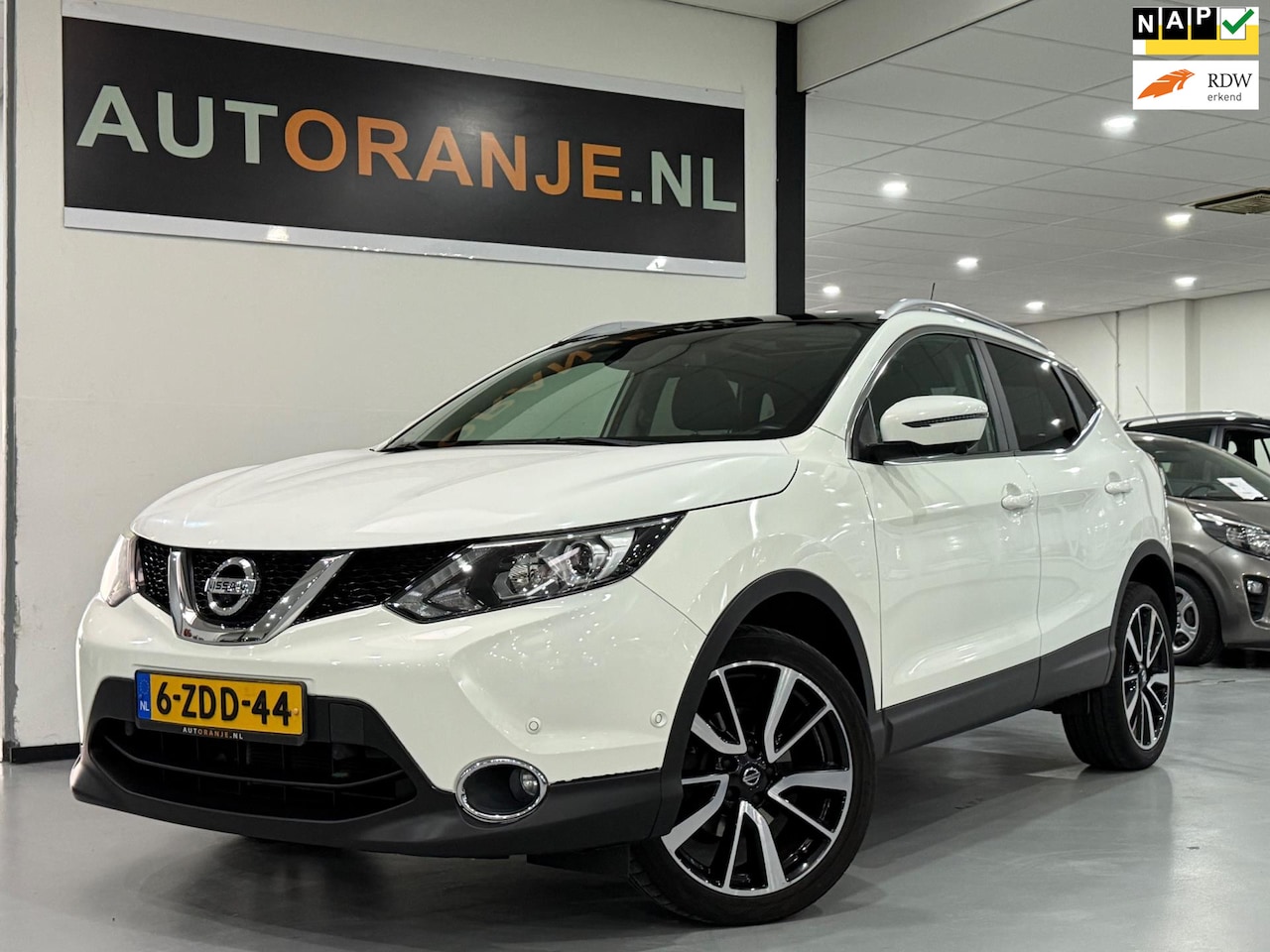 Nissan Qashqai - 1.2 Tekna-Clima-Cruise-Navi-PDC-NAP!! - AutoWereld.nl