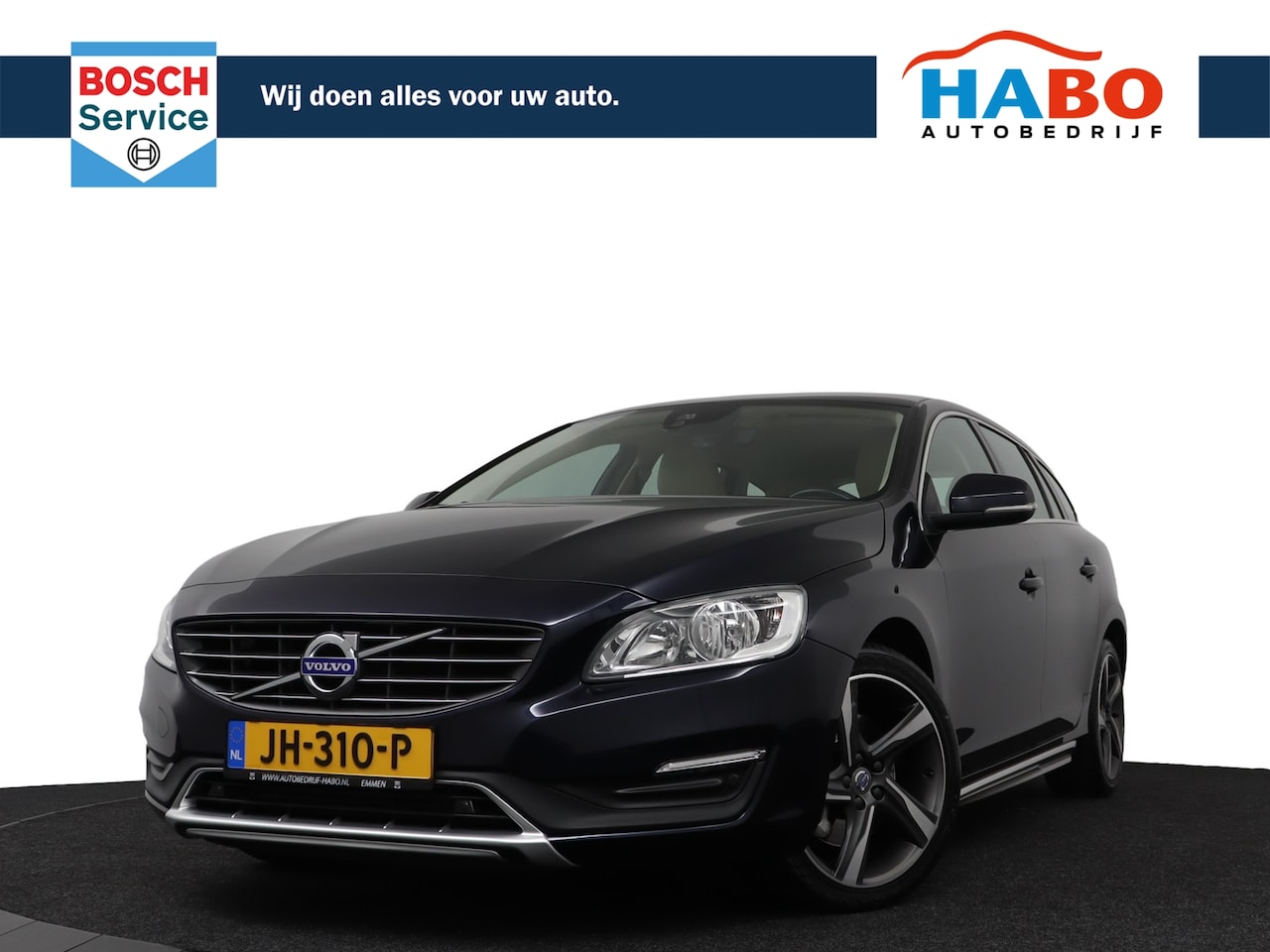 Volvo V60 - T6 2.0 AWD SUMMUM AUTOMAAT 306PK ECC/CRUISE/NAV/LEDER/PARK.SENS/LMV - AutoWereld.nl