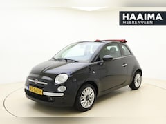 Fiat 500 C - 1.2 Lounge Cabrio | rood stoffen dak | 70pk | Airco | Cruise | Lm Velgen
