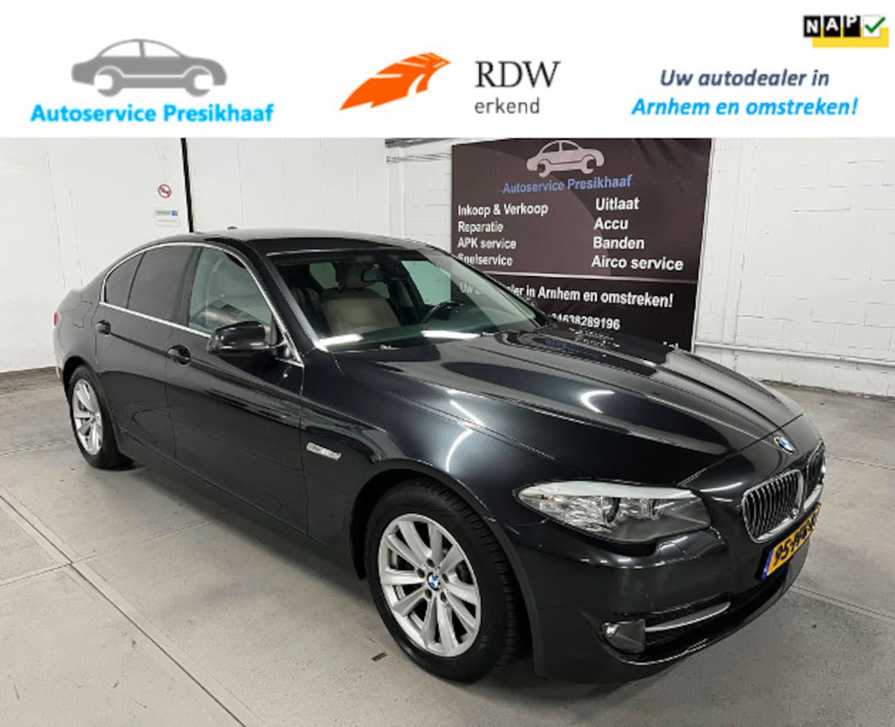 BMW 5-serie - 523i Executive Automaat VOL-LEDER / NAVIGATIE - AutoWereld.nl