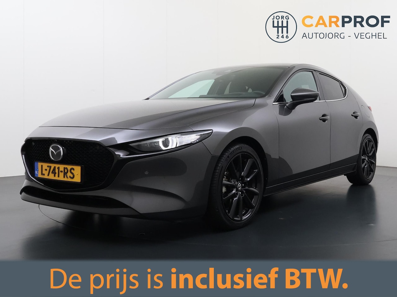 Mazda 3 - 2.0 e-SkyActiv-X M Hybrid 186 Luxury Leder | Bose | 360 camera | - AutoWereld.nl