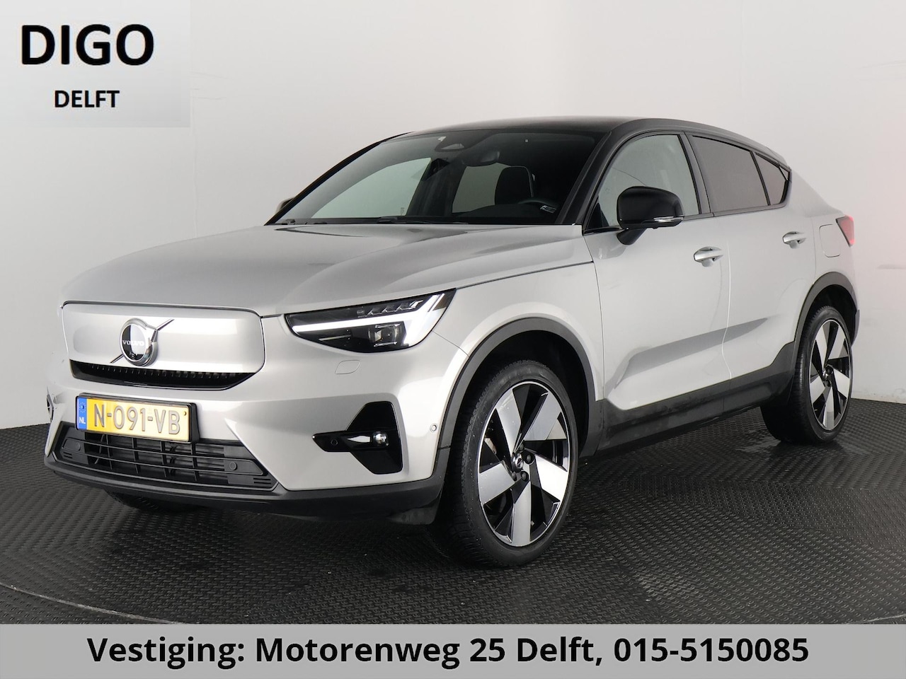 Volvo C40 - RECHARGE TWIN INTRO AWD 78 KW/408 PK ACCU 92% BIJNA 2022.GARANTIE TOT 2032** 1800 KG TREKG - AutoWereld.nl