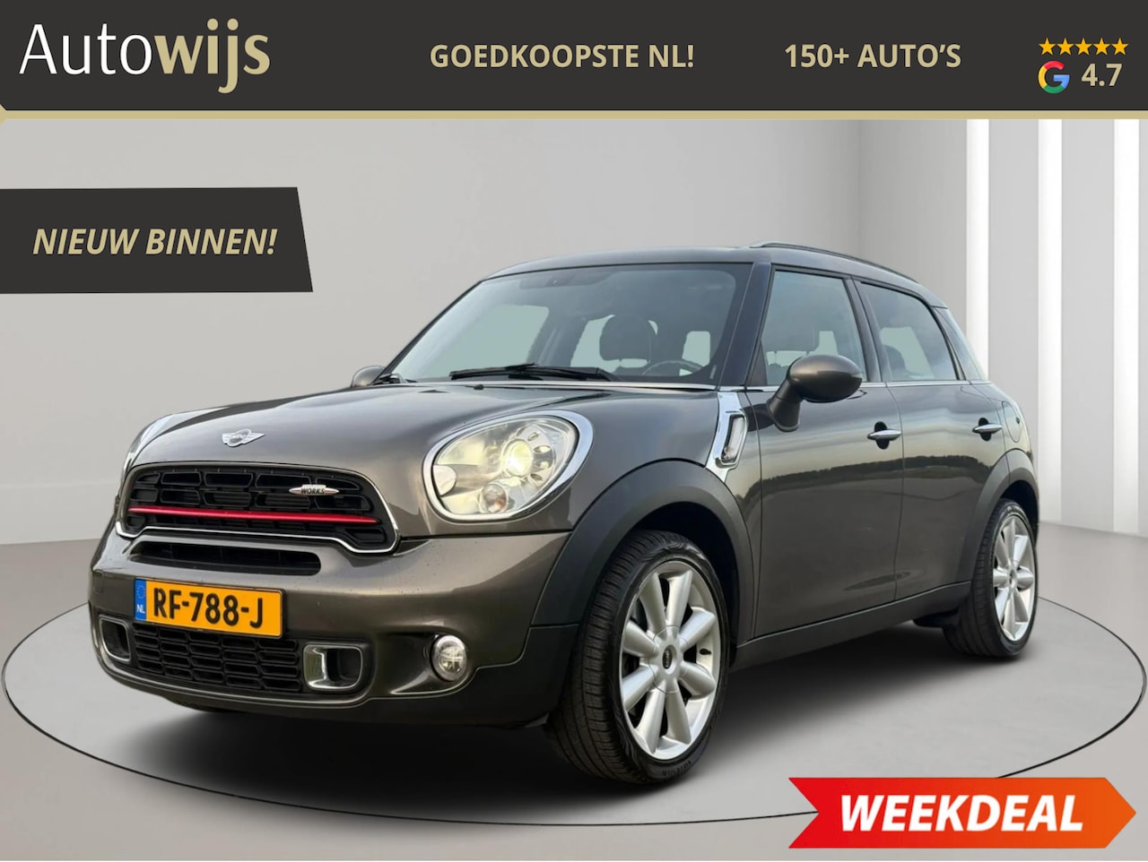 MINI Countryman - Mini 1.6 Cooper S|PANO|LEDER|XENON|NAVI|JCW|PDC|AUT - AutoWereld.nl