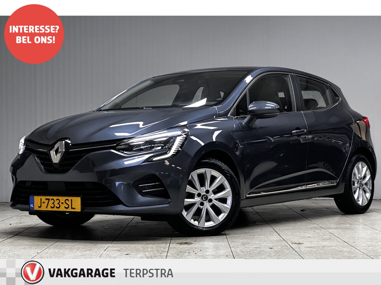 Renault Clio - 1.3 TCe Intens/ Automaat!/ 131pk!/ 16'' LMV/ Apple + Android/ Camera/ Leder/ Stoelverw./ D - AutoWereld.nl