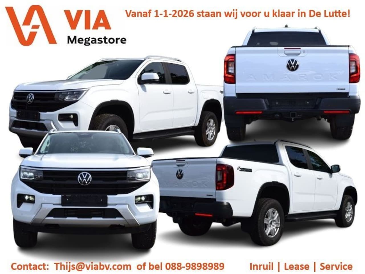 Volkswagen Amarok - 2.0 TDi LIFE 4Motion Trekhaak | Assistpack | Camera | Dig. Cockpit ACC | Lane | - AutoWereld.nl