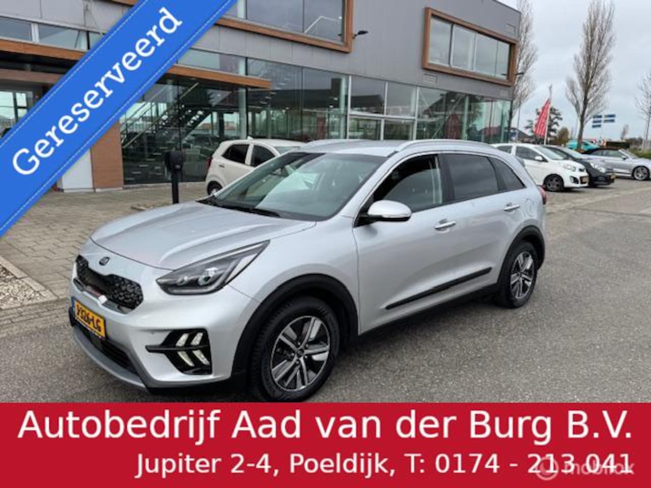 Kia Niro - 1.6 GDi Hybrid DynamicPlusLine Trekhaak , Navigatie, + Camera achter , Leren bekleding Sto - AutoWereld.nl