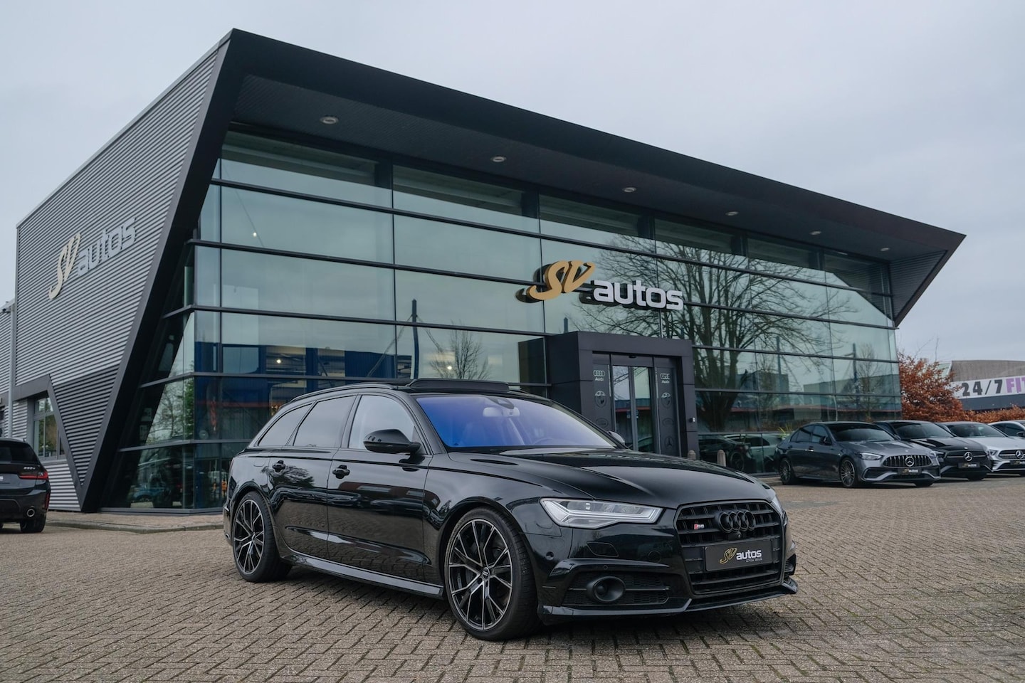 Audi S6 - Avant 4.0 TFSI V8 450pk Panoramadak Supersportstoelen B&O 3d Luchtvering Matrix led Black - AutoWereld.nl