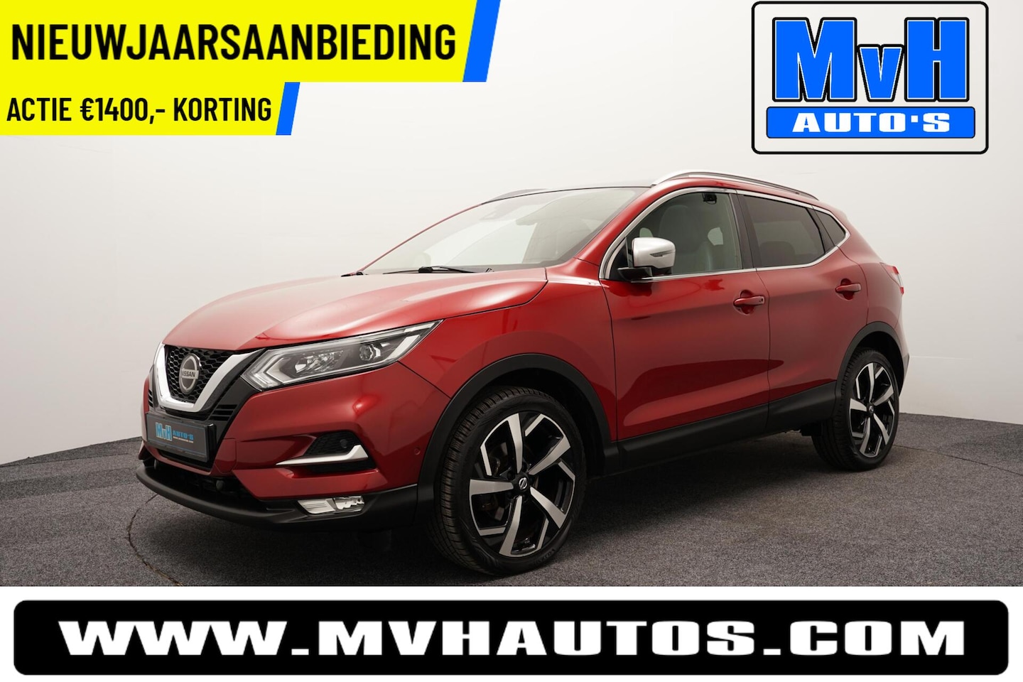 Nissan Qashqai - 1.2 Tekna +|LUXE!|PANO|CAMERA|LED|LEER|TREKH - AutoWereld.nl