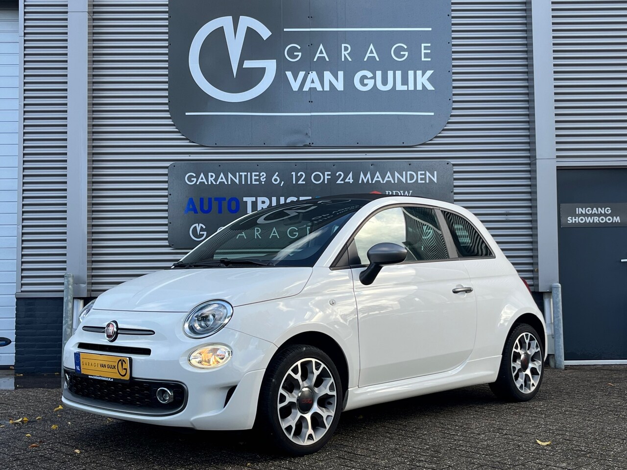 Fiat 500 - 1.2 Cabrio 69PK Trekhaak,CarPlay,Airco,Cruise,Isofix,ElektrRamen+Spiegels,Pdc,Led,Usb,Lmv, - AutoWereld.nl