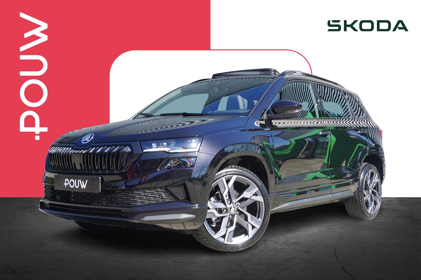 Skoda Karoq - 1.5 TSI 150pk DSG ACT Sportline Business | LMV 19'' | Glazen Panorama-dak | Trekhaak Uitkl - AutoWereld.nl