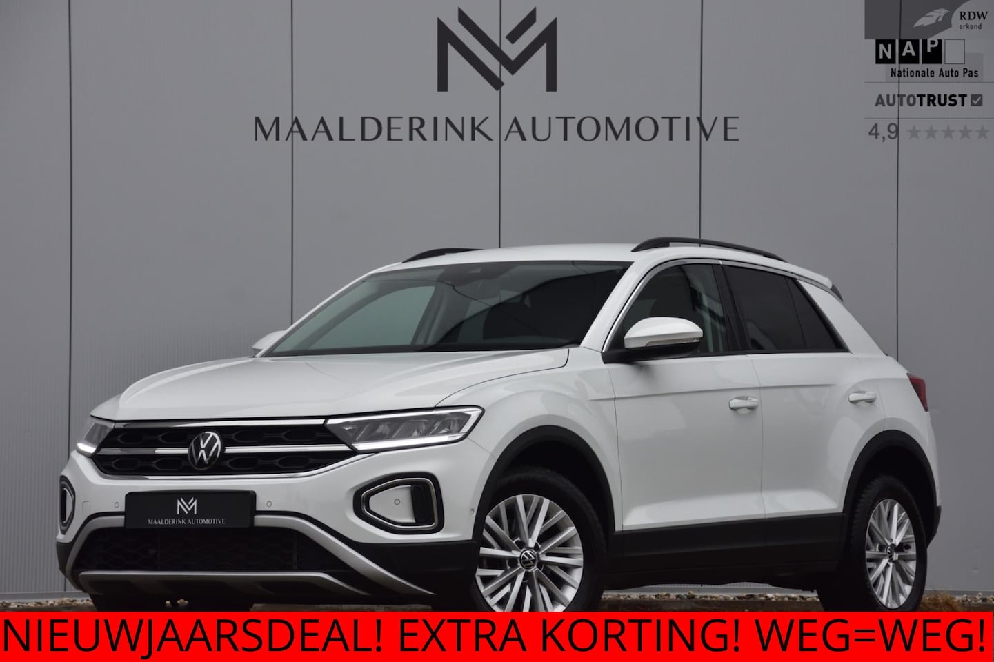 Volkswagen T-Roc - 1.0 TSI Life Navi, Stoelverwarming, Digitale Cockpit, Parkeersensoren, Led - AutoWereld.nl