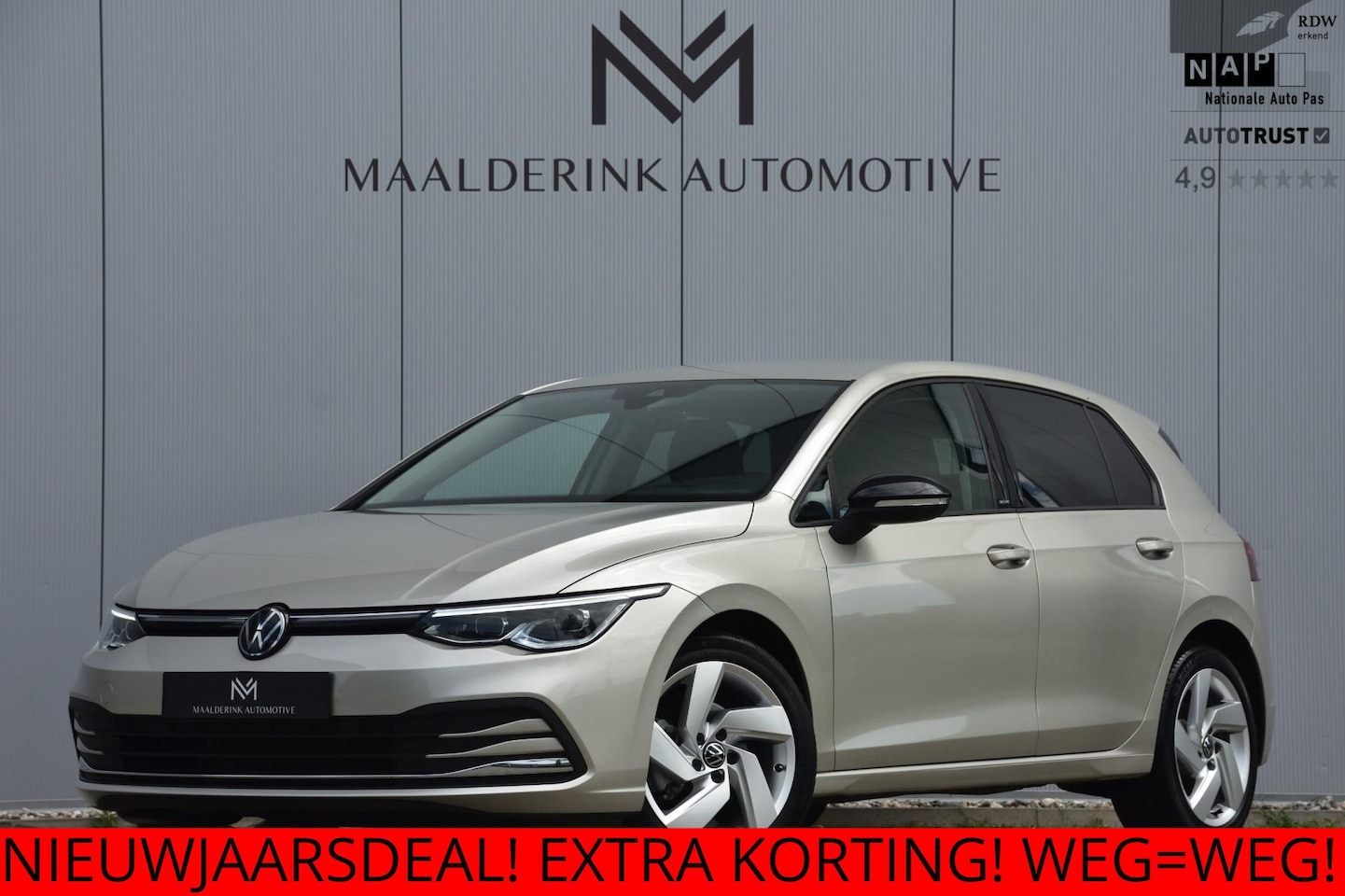 Volkswagen Golf - 1.5 eTSI 150pk Automaat Move Trekhaak uitkl., Head-up, Led, Navi, Stoelverwarming, App-Con - AutoWereld.nl