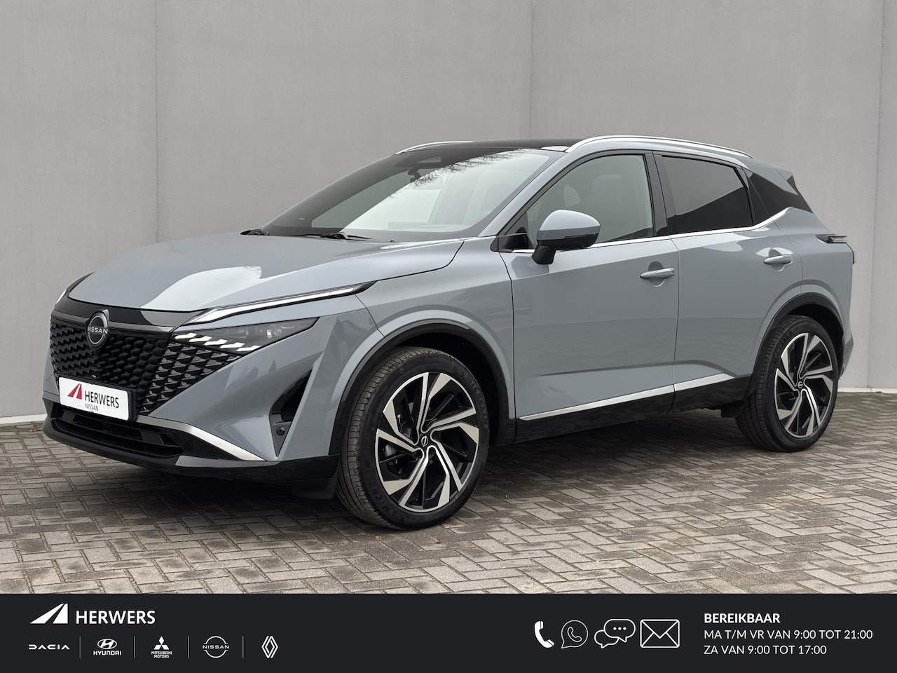 Nissan Qashqai - 1.3 MHEV Xtronic Tekna Plus / Fabrieksgarantie tot 04-2028 / Facelift / HUD / Panoramadak - AutoWereld.nl