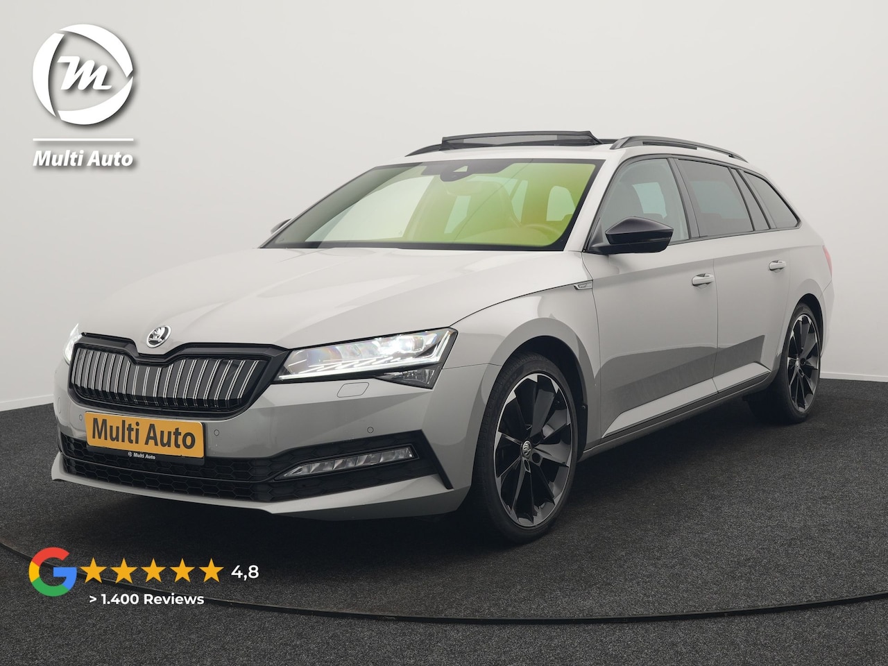 Skoda Superb Combi - 1.4 TSI iV Sportline Plug In Hybrid 218pk Dealer O.H PHEV | Panodak | Crystal LED | Adapti - AutoWereld.nl