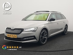 Skoda Superb Combi - 1.4 TSI iV Sportline Plug In Hybrid 218pk Dealer O.H PHEV | Panodak | Crystal LED | Adapti