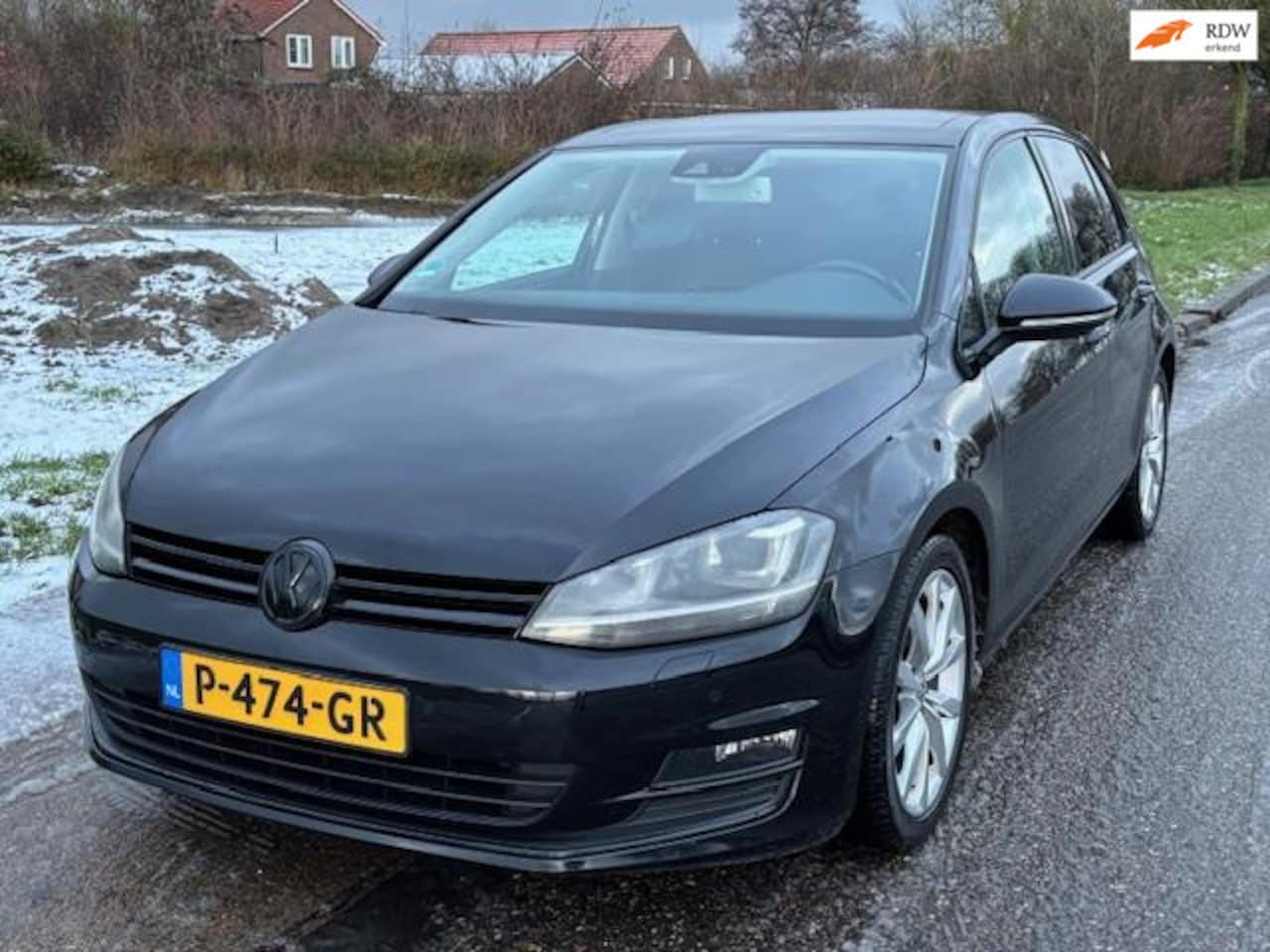 Volkswagen Golf - 1.4 TSI ACT Highline 5-Drs ECC Audio-CD/Navi Leder/Stof LMV 17" Sportstoelen LED Xenon Cru - AutoWereld.nl