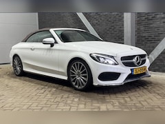 Mercedes-Benz C-klasse Cabrio - 180 AMG PREMIUM PLUS 9G-TRONIC BURMESTER/MEMORY/ P-CAM360/LEER/NAVI/19”AMG/LED/SFEER/STOEL