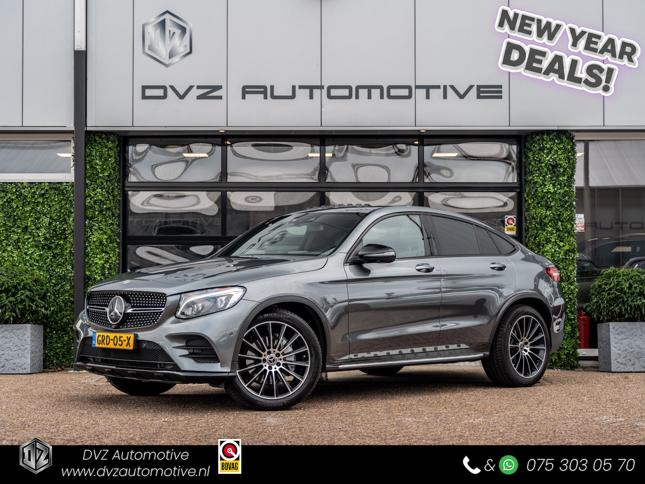 Mercedes-Benz GLC-klasse Coupé - 300 4MATIC AMG Night | Distronic | Burmester | Luchtvering | 360 Cam | - AutoWereld.nl