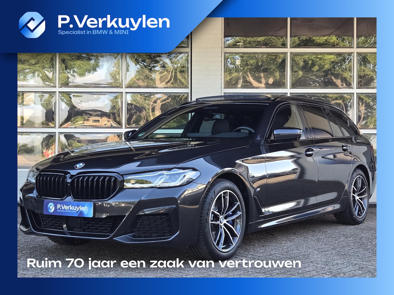 BMW 5-serie Touring - 530i xDrive M SPORT | PANORAMA | 360 CAMERA | KEYLESS | LASER | COMFORTSEATS | ADAPTIVE ON - AutoWereld.nl