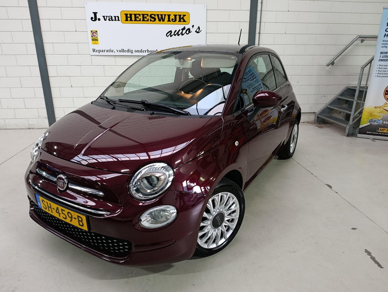 Fiat 500 - 0.9 TwinAir Turbo Lounge Airco | Panoarma dak | Cv op afstand - AutoWereld.nl