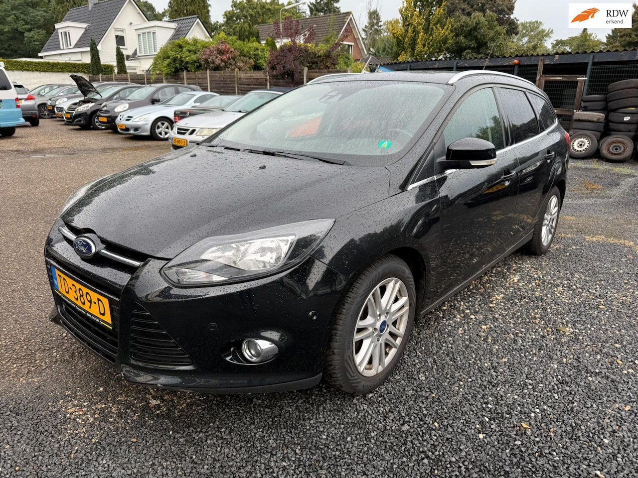 Ford Focus Wagon - 1.0 EcoBoost Titanium ECC NAVI CRUISE LEDER LMV *MOTORPROBLEEM* - AutoWereld.nl
