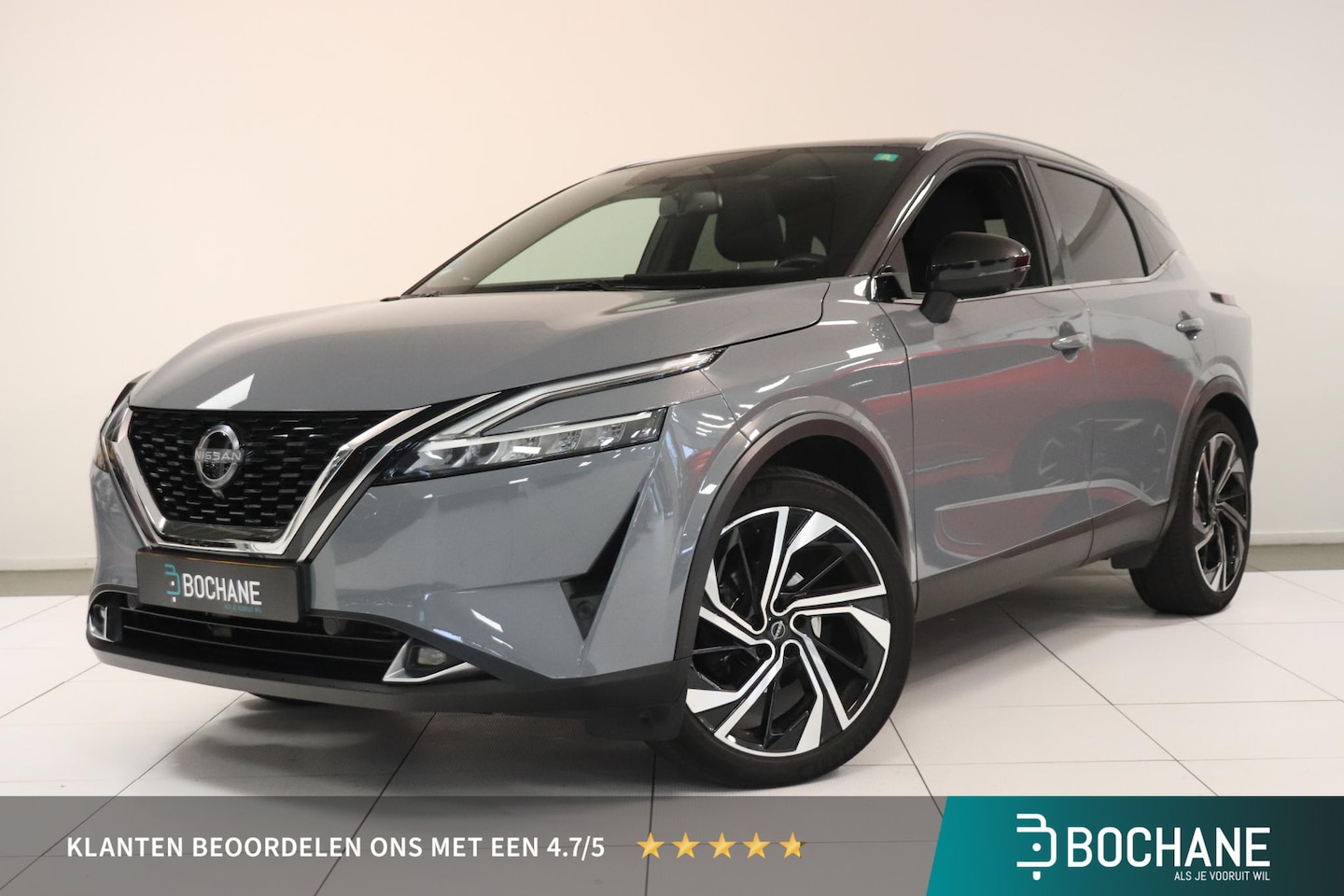 Nissan Qashqai - 1.3 MHEV Tekna Plus | Panoramadak | Lederen bekleding | Matrix LED | Elektr. voorstoelen | - AutoWereld.nl