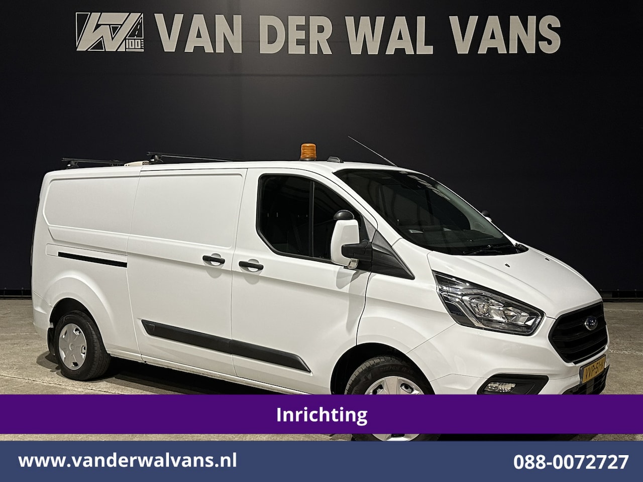 Ford Transit Custom - 2.0 TDCI 130pk L2H1 Inrichting Euro6 Airco | Camera | Apple Carplay | LED | 2800kg Trekhaa - AutoWereld.nl