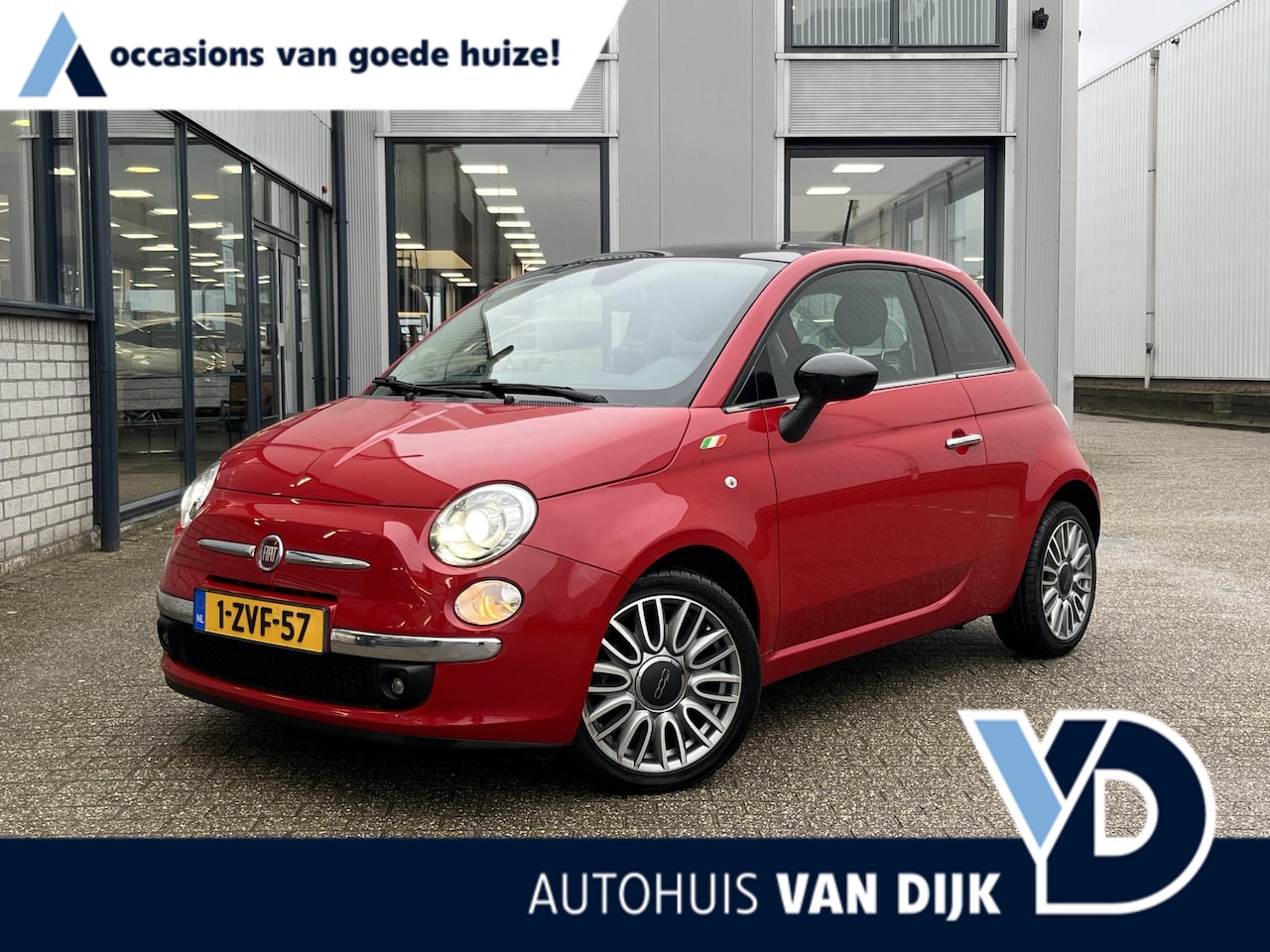 Fiat 500 - 0.9 TwinAir Turbo Cult | NL Auto/3e Eig./Leder/Clima/Pano.Dak/PDC/Xenon/16-inch LM Velgen - AutoWereld.nl