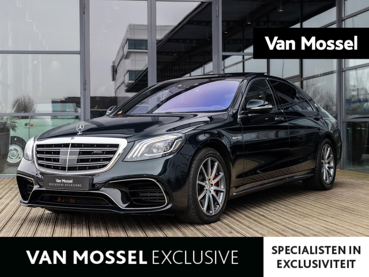 Mercedes-Benz S-klasse - AMG 63 4Matic+ Lang Premium Plus | SMARAGDGROEN | STOELMASSAGE | STOELVENTILATIE | BURMEST - AutoWereld.nl