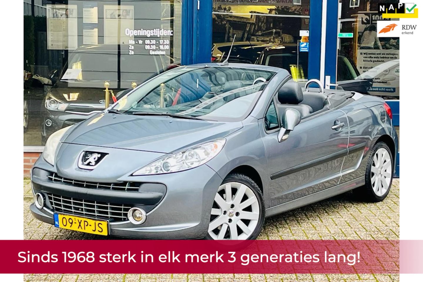 Peugeot 207 CC - 1.6 VTi Féline AUTOMAAT! Leer l Airco ECC l JBL l Stoelverwarming l LM l Elek pakket! Goed - AutoWereld.nl