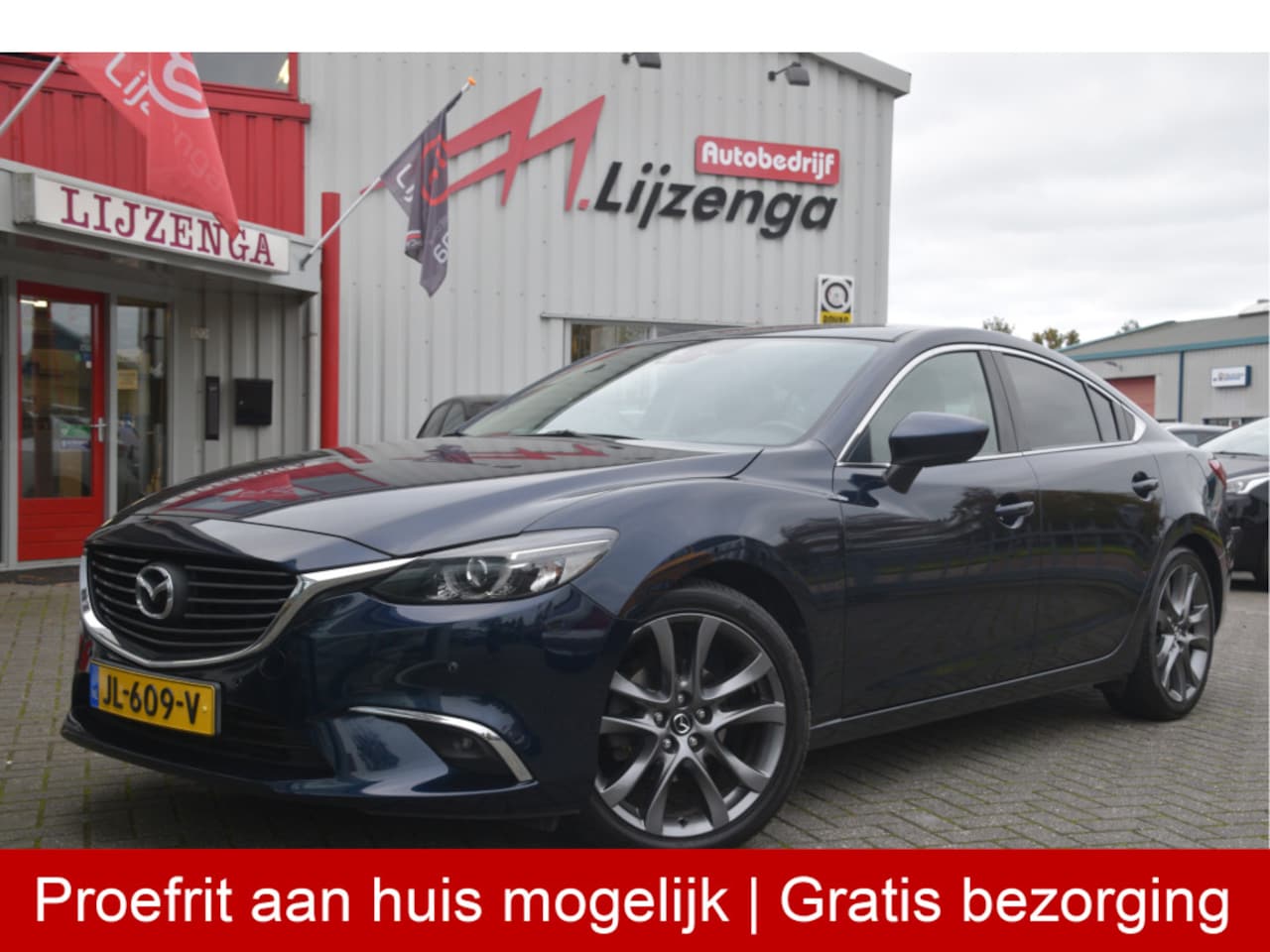 Mazda 6 - 2.2D SkyActiv-D 150 Skylease GT LED | Navi | Keyless | PDC | Trekhaak | DAB | Leer | LMV - AutoWereld.nl