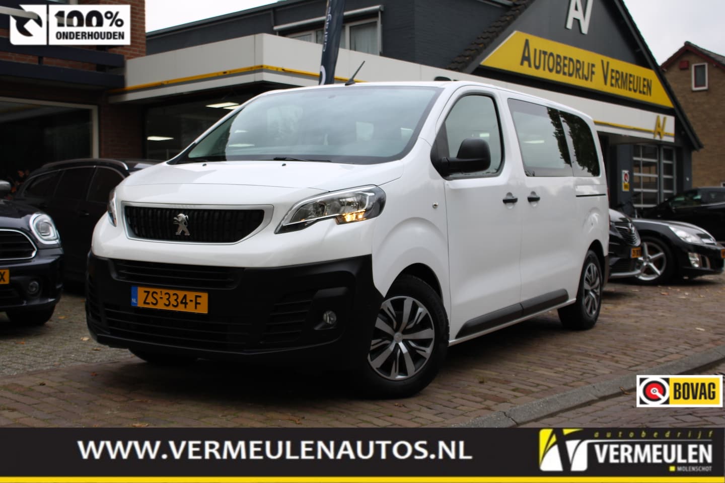Peugeot Traveller - Long 1.5 BlueHDi 120PK Business 9-Persoons + Airco/ Navi/ Leder/ CarPlay/ Cruise/ 2xSchuif - AutoWereld.nl