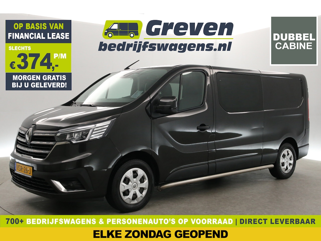 Renault Trafic - 2.0 dCi T29 L2H1 | DC | 6-Persoons | Airco | Cruise | Parkeersens. - AutoWereld.nl