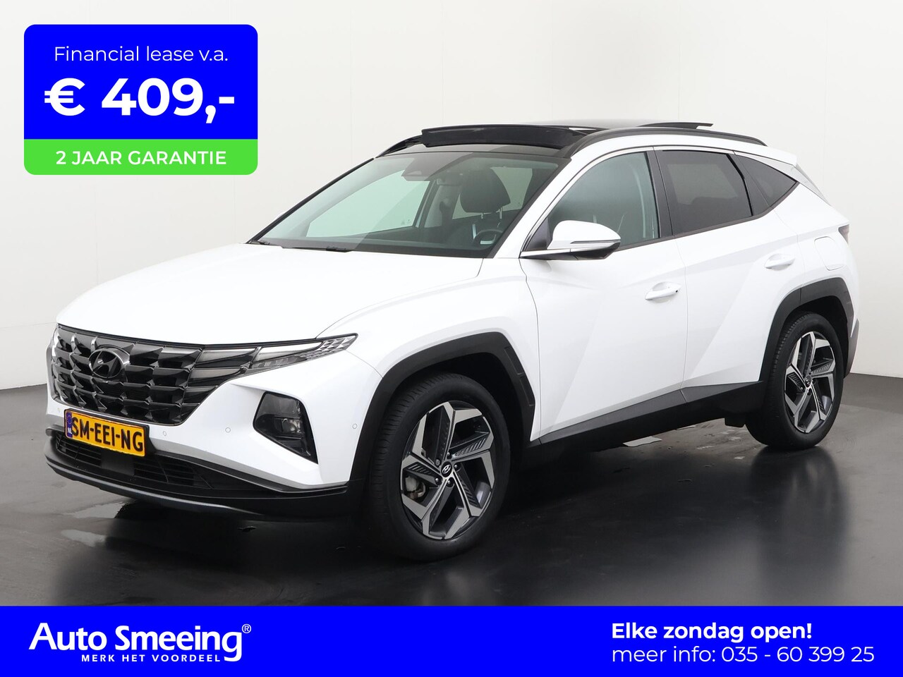 Hyundai Tucson - 1.6 T-GDI PHEV Premium Sky 4WD | Panoramadak | Leder | Stoelventilatie  Zondag Open! - AutoWereld.nl
