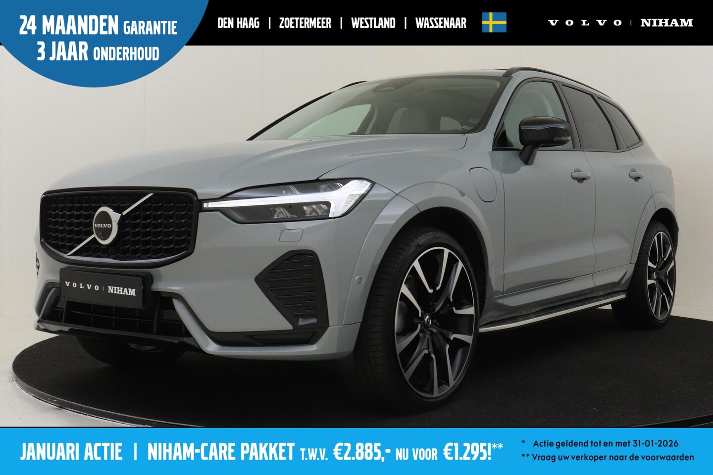 Volvo XC60 - T6 PLUG-IN HYBRID AWD ULTRA DARK -PANO.DAK|BOWERS&WILKINS|GEVENT.LEDER+MASSAGE|360°CAM|TRE - AutoWereld.nl
