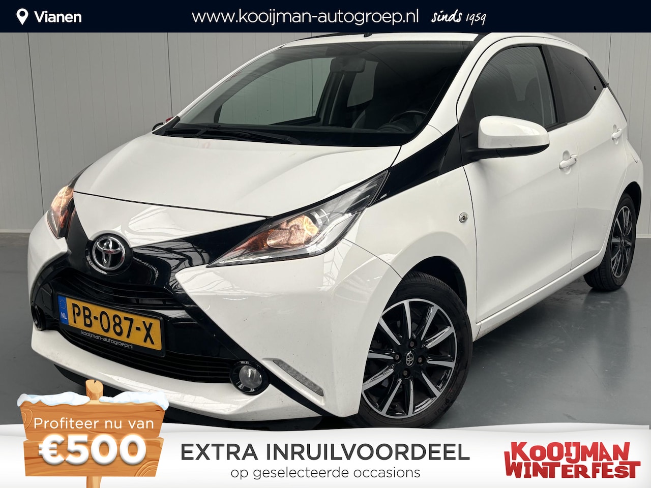 Toyota Aygo - 1.0 VVT-i x-wave ELEKTRISCH VOUWDAK, SLECHTS 113.879KM!! - AutoWereld.nl